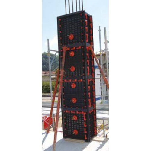 Многоразовая опалубка АБС-пластика для колонн квадратная 35*35 см h 3 м Geoplast